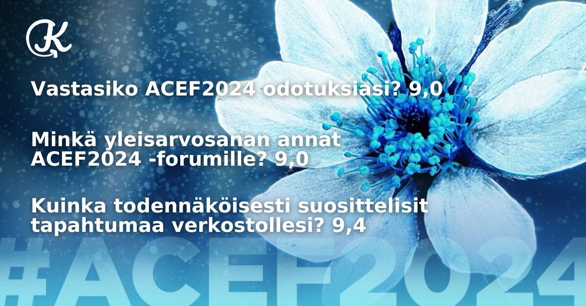 ACEF2024 palaute