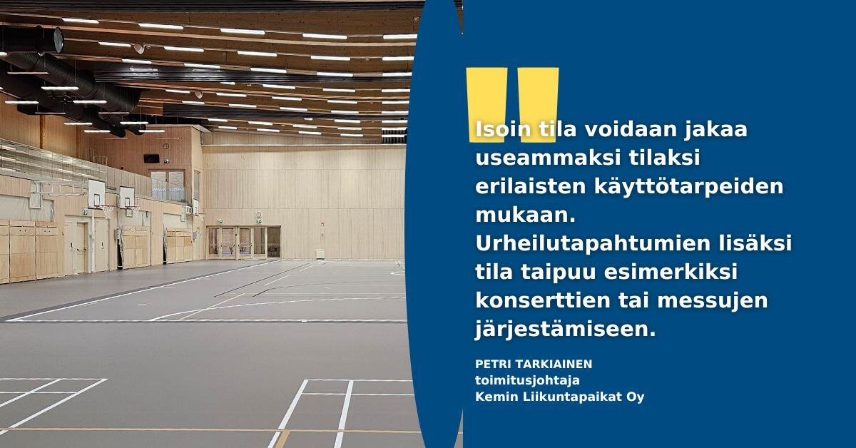 Petri Tarkiainen Kemin Liikuntapaikat Oy